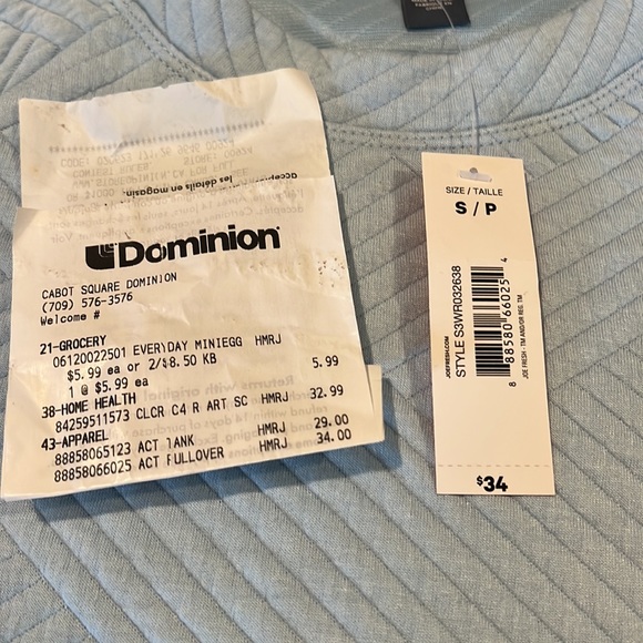 Joe fresh blue sweater - Picture 2 of 2